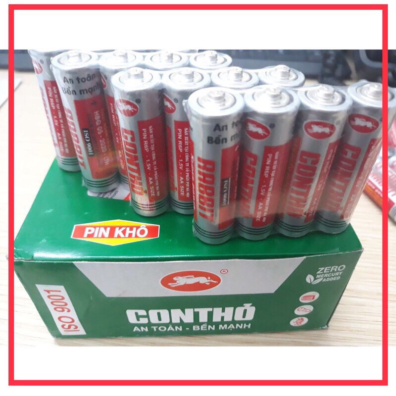 [BUÔN] HỘP 40 VIÊN PIN TIỂU AA CON THỎ R6P 1,5V - VPP QUỐC HUY ...