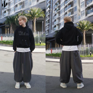 YOBA | Quần Nỉ Ống Siêu Rộng - Sweatpants Form Balloon Unisex Big Size, Dancer,Gymer, Toji Pants