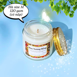 Nến Thơm Thư Giãn Giảm Stress - Sáp Thực Vật An Toàn Cho Sức Khoẻ - Toả Hương Tốt - Lưu Hương Lâu - Cát Candle