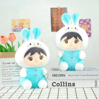(MUA 1 TẶNG 1) Gấu Bông Nhỏ Em Bé Thỏ Xanh Hàng Cao Cấp Mềm Mịn Size 25cm MEILI STORE