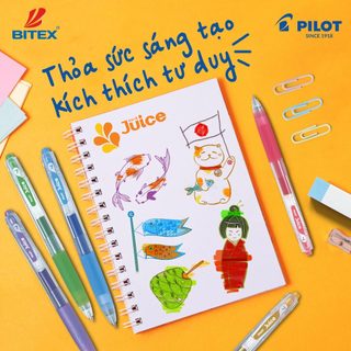 [MÀU MỚI] Bút Gel Pilot Juice Nhật Bản (Đủ Màu) - Ngòi 0.5mm / 0.7mm - Mực Kháng Nước, Kẹp Lò Xo Tiện Lợi