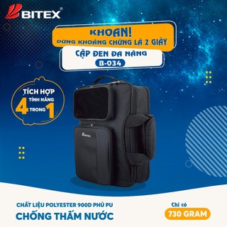 Cặp/ Balo Laptop Bitex Đa Năng màu đen dành cho học sinh, sinh viên, giáo viên, nhân viên văn phòng