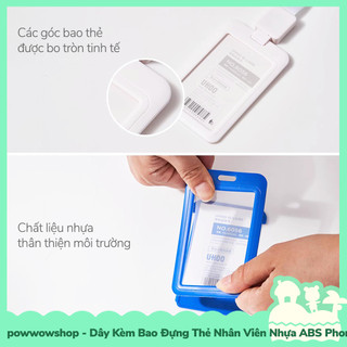 [Sẵn VN - Hỏa Tốc] Dây Kéo Rút Kèm Bao Đựng Thẻ Nhân Viên / Học Sinh / Sinh Viên Nhựa ABS Phong Cách Đơn Giản Tinh Tế