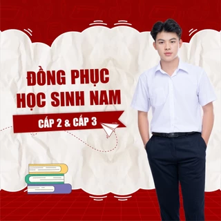 Quần Tây Học Sinh Nam Form Hàn Quốc, Quần Dài Đồng Phục Học Sinh Nam Ống Suông Cấp 1 Cấp 2, cấp 3 màu đen và xanh đen