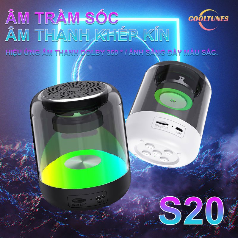 S20 Loa Bluetooth Mini Không Dây Di Động USB Stereo Nghe Nhạc