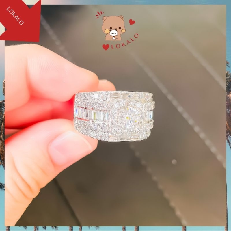 Nhẫn Nam Trắng Đẹp Nhẫn Vonfram Cao Cấp Không Phai Tặng kèm hộp - Đeo Dự Lễ Tiệc, Uống Cà Phê Rất Sang 26.12.23
