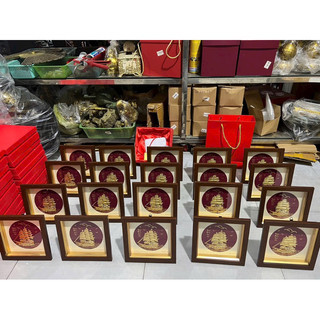 Tranh Thuận Buồm Xuôi Gió Dát Vàng 24K 20cm phong thủy thăng tiến Quà Tặng Trang Trí Trưng Bày