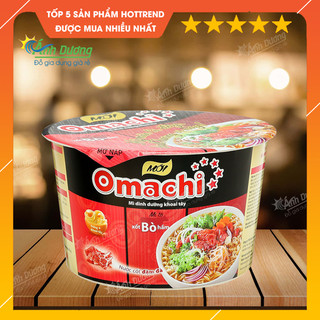 Mì tôm ly Omachi vị xốt bò hầm mới - nước cốt đậm đà