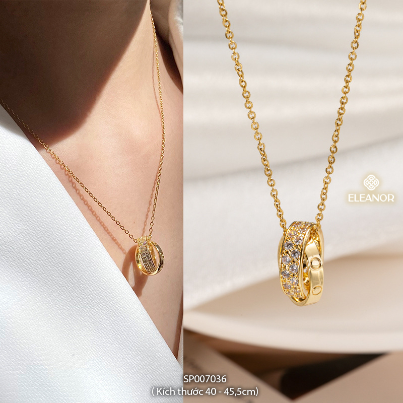 Ảnh Dây chuyền nữ titan Eleanor Accessories đa dạng kiểu dáng phụ kiện trang sức vòng cổ thời trang 4731 2