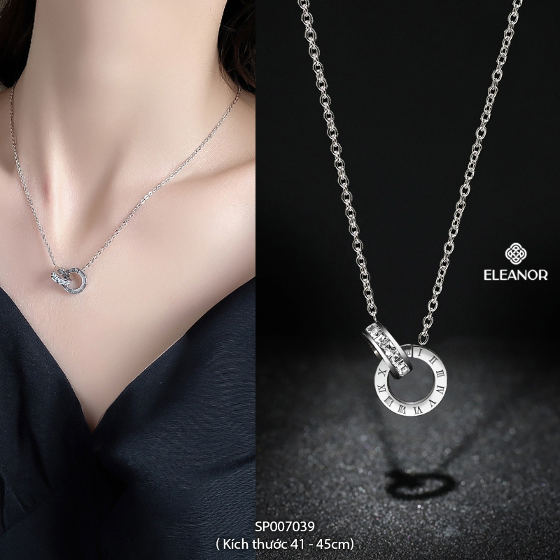 Dây chuyền nữ titan Eleanor Accessories đa dạng kiểu dáng phụ kiện trang sức vòng cổ thời trang 4731