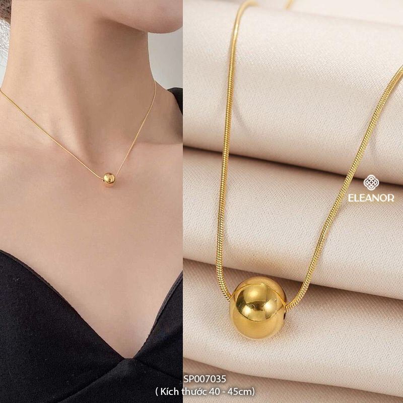 Dây chuyền nữ titan Eleanor Accessories đa dạng kiểu dáng phụ kiện trang sức vòng cổ thời trang 4731