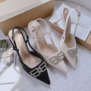 Giày Cao Gót Bích Mũi Dây Gài - Gót Nữ Thời Trang Mieo Shoes - Giày Cao Gót FULLBOX QC cao cấp G1184 G1185 G1199 G1200