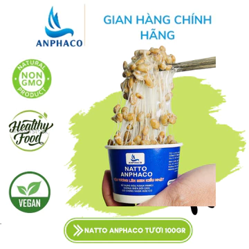Natto hạt tươi Đậu nành lên men kiểu Nhật 100gr - Tốt cho tiêu hóa, xương khớp, phòng ngừa đột quỵ.