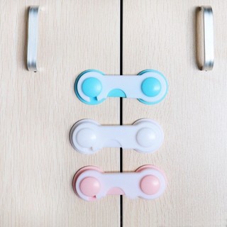 COMBO 5 Khóa Chốt Cài Tủ Lạnh Tủ Đồ Ngăn Kéo Chống Kẹp Tay An Toàn Cho Bé 88254