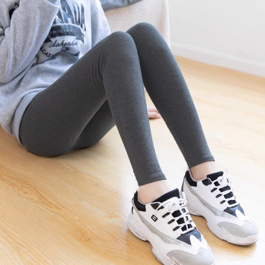 Quần Legging Nữ Nót Lông Vải Loại 1 Dày Mặc Siêu Ấm Mẫu Mới Tôn Đường Cong Vóc Dáng Trẻ Trung