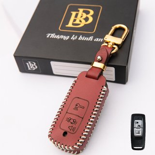 Bao Da Chìa Khóa Xe Máy Honda ViSion 21-25 , SH 22-25, AB 22-25, Lead 22-25,Honda Club ( khoá 2 nút ) da bò thật -Boabay