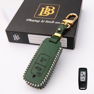Bao Da Chìa Khóa Xe Máy Honda ViSion 21-25 , SH 22-25, AB 22-25, Lead 22-25,Honda Club ( khoá 2 nút ) da bò thật -Boabay