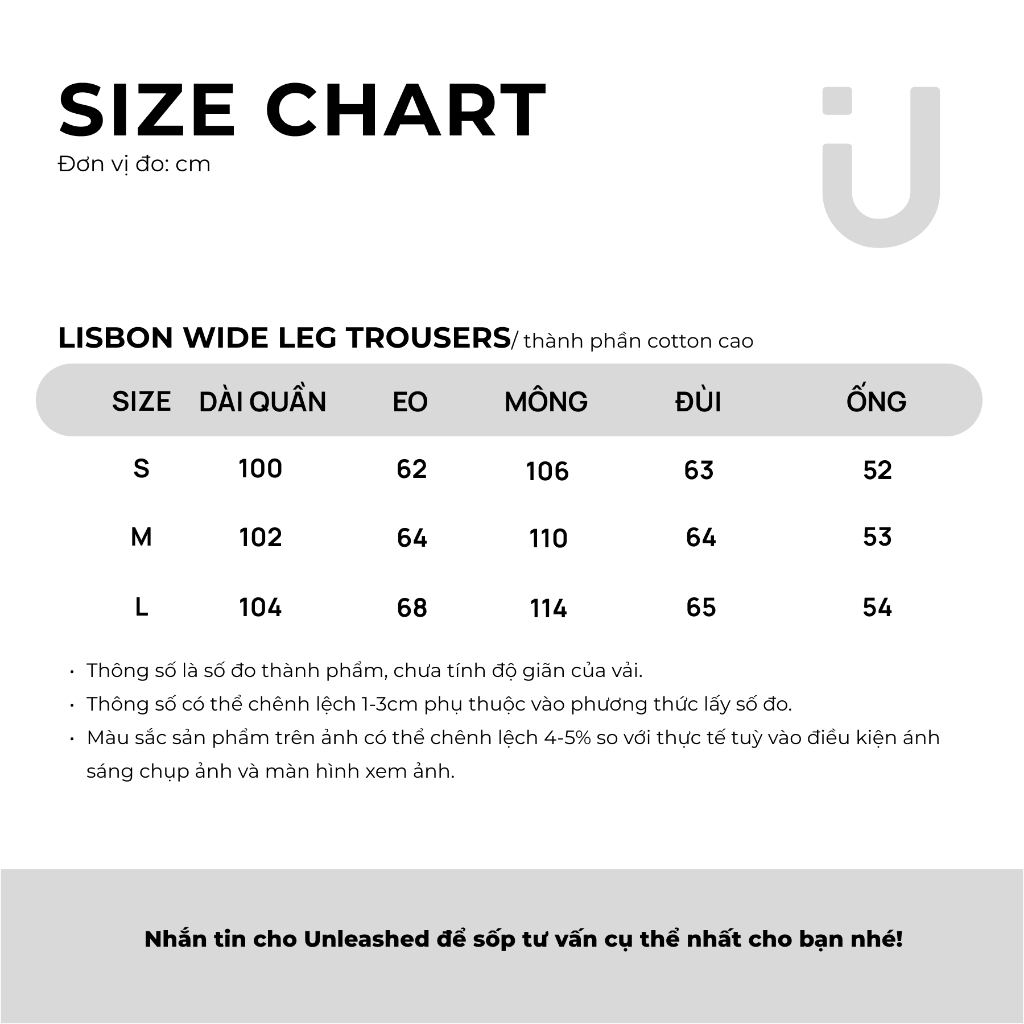 Product image Quần dài nữ lưng chun ống suông rộng UNLEASHEDVN vải cotton dây thắt lệch Lisbon Wide Leg Trousers 9