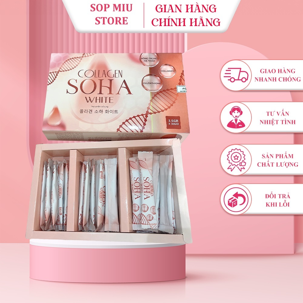 Collagen Soha White Hàn Quốc - Bí quyết làm đẹp da hiệu quả