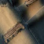 -Quần Jeans Nam Suông WHY.NOT Màu Xanh Cổ Vịt Wash Vàng Cá Tính- Quần Jean Nam Rách Gối