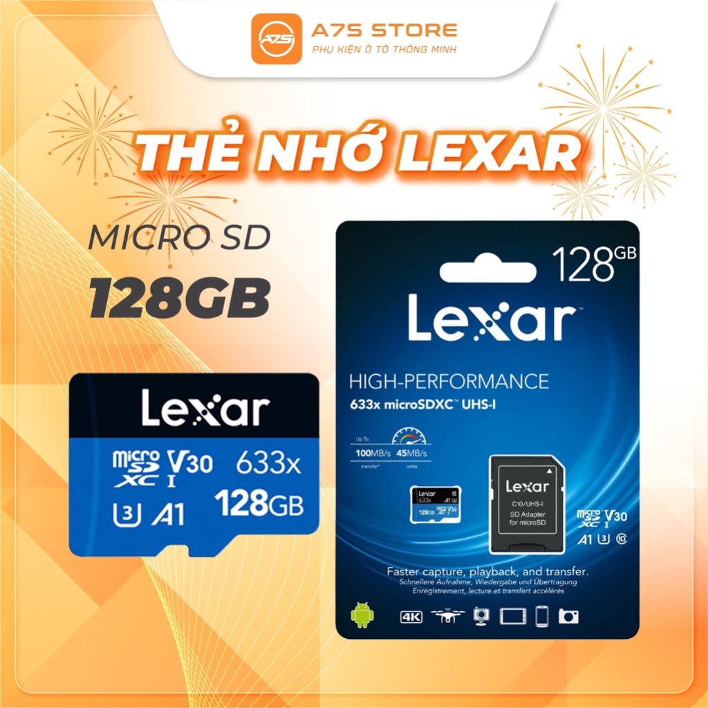 Thẻ nhớ Lexar Micro SD 128GB - Hàng Chính Hãng | Shopee Việt Nam