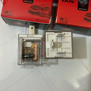 Combo 5 rơ le xi nhan 3 chân UUS vỏ đỏ điện 12v và 24v