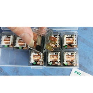 Combo 10 Rơ le 4 chân, 5 chân, điện 12v và 24v công suất 80-100A, rơ  le  trong
