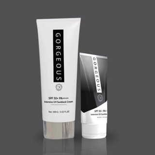 (mua 1 Set  tặng 2  MN )Kem chống nắng múi xù gorgeous trắng da, nâng tone, chống nước lâu trôi tuýp SPF50+PA+++