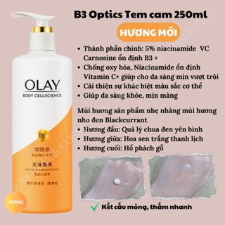 Sữa Dưỡng Thể Trắng Da OLAY Vitamin B3+ Retinol/Vitamin C Olay Bright ...