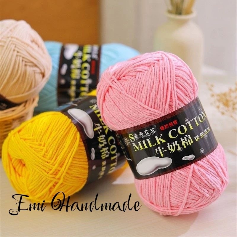 Chiết len Milk cotton 125g - cuộn 20g - Bảng màu từ 51-103