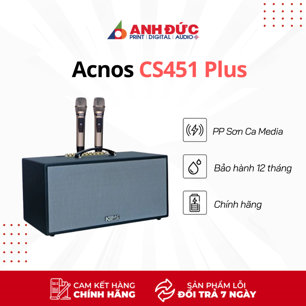 Loa Karaoke Acnos CS451 Plus Kèm 2 Micro Chống Hú Di Tần - Hàng ...