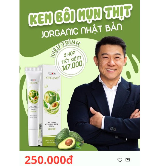 Kem Trị Mụn Thịt J Organic - Giải Pháp Hiệu Quả Cho Làn Da Sáng Mịn