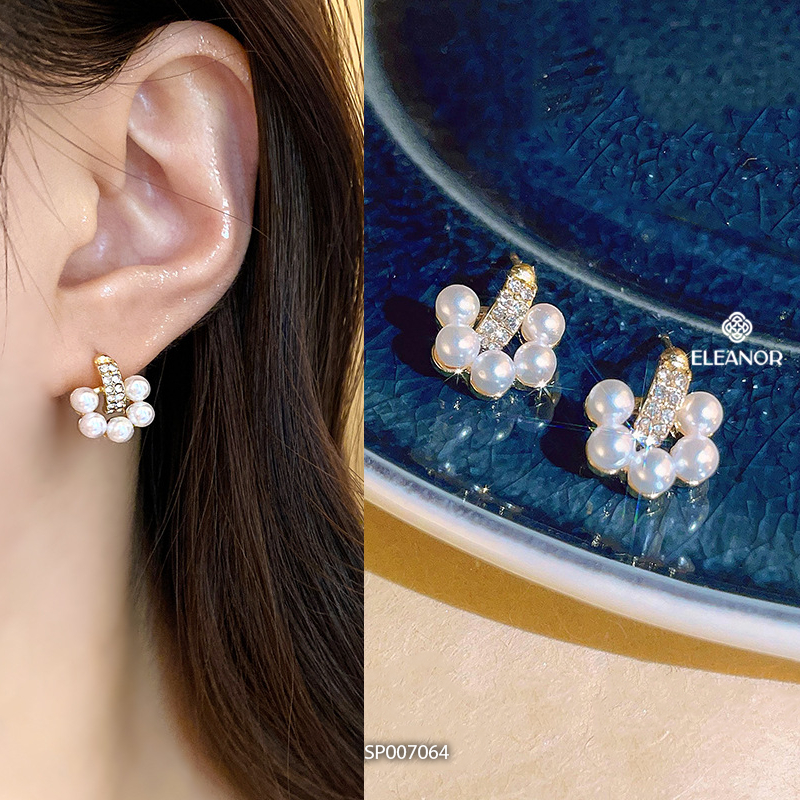 Ảnh Bông tai nữ chuôi bạc 925 Eleanor Accessories đa dạng kiểu dáng phụ kiện trang sức khuyên tai 3660 4