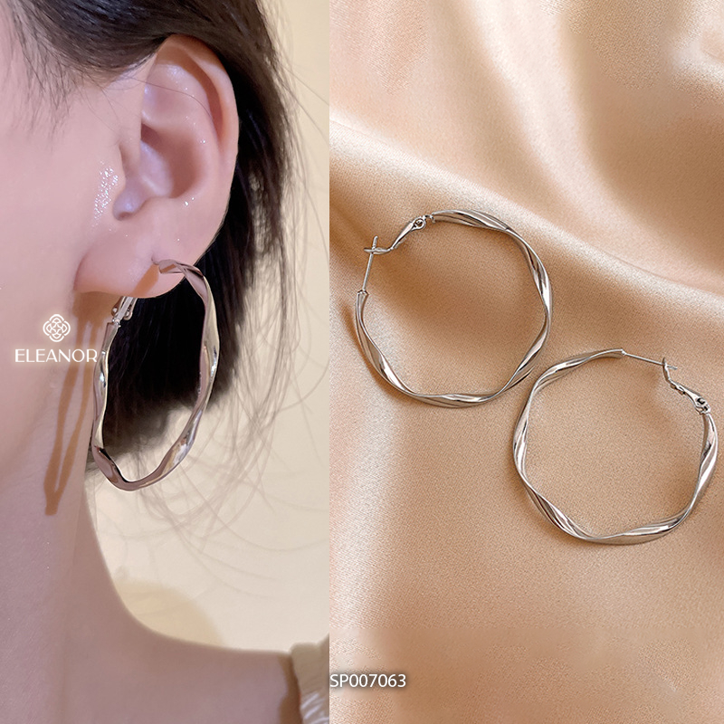 Bông tai nữ chuôi bạc 925 Eleanor Accessories đa dạng kiểu dáng phụ kiện trang sức khuyên tai 3660