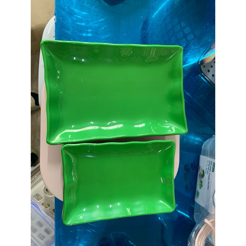 AMIZIN Đĩa nhựa phíp VIỆT NHẬT, đĩa chữ nhật cho quán ăn vặt, gia đình đủ màu sắc mã 1256,1257 AMIZIN