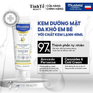 Kem Dưỡng Da Mặt Mustela Cho Bé Da Khô Mustela NOURISHING CREAM WITH COLD CREAM FACE 40ML