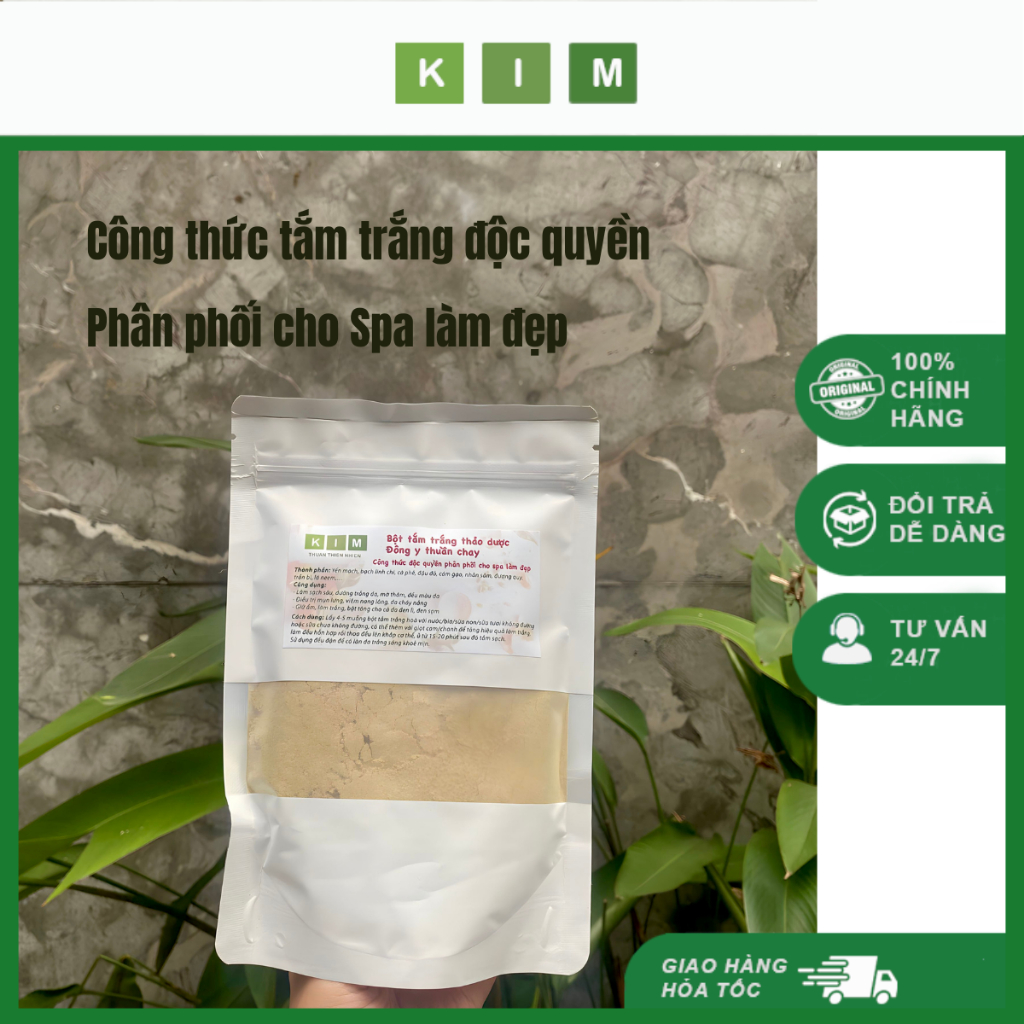 Bột tắm trắng Đông y thuần chay - Công thức độc quyền phân phối cho spa làm đẹp - Thuần chay handmade