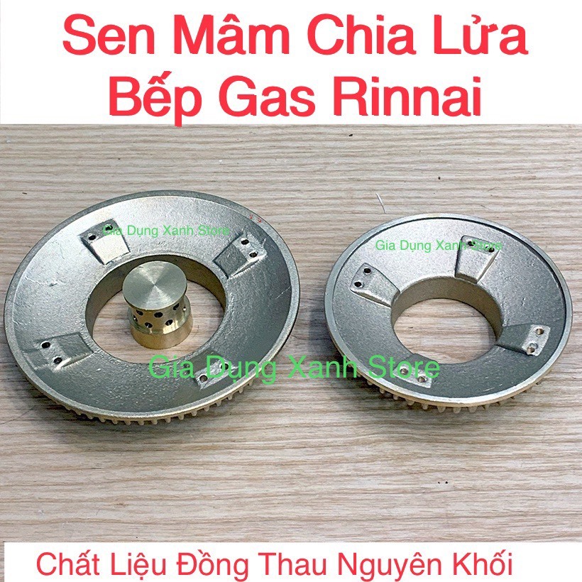 Mâm chia lửa Đầu đốt bếp gas Rinnai LỚN / NHỎ/ Đầu hâm - SEN ĐỒNG THAU ...