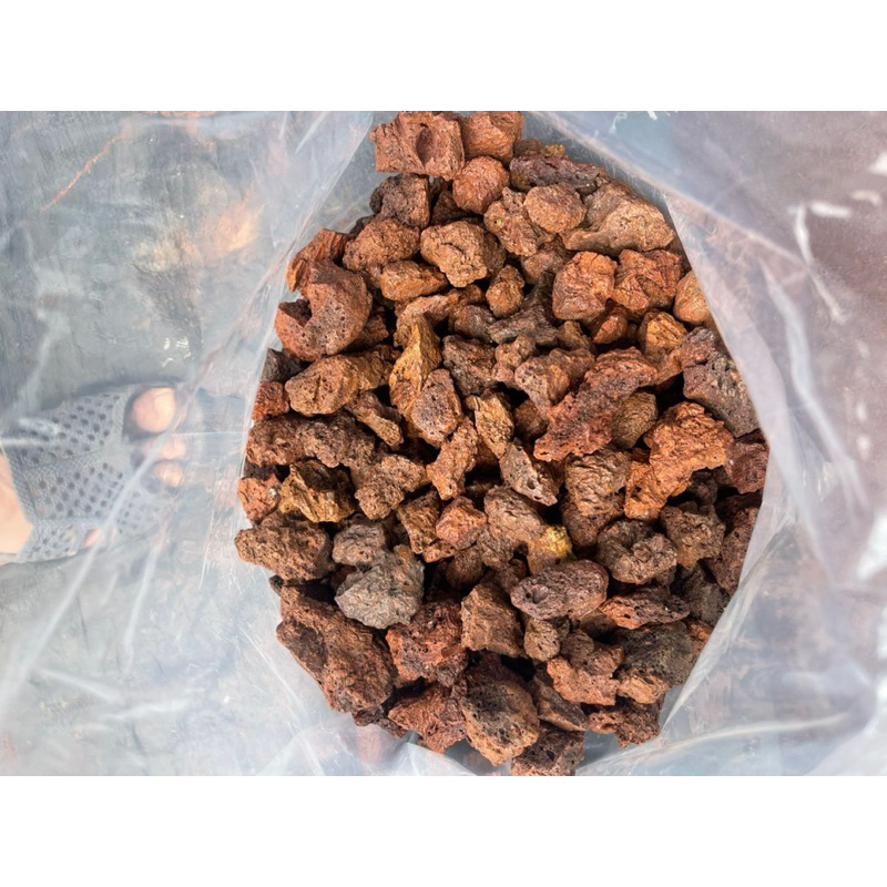 Túi 10kg       Nham thạch đỏ lọc nước trải nền bể cá