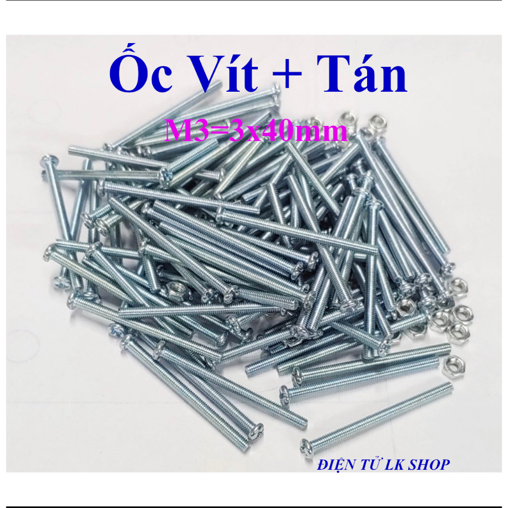 Ốc vít tán M3 3ly dài 4cm ( túi 200g ) 90 con - Điện tử LK Shop ...