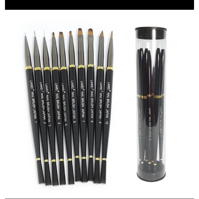 Bộ cọ 10 cây chuyên dụng LAWEI Nail Brush Japan Nail HN Shopee Việt Nam