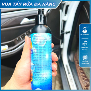 Xịt vệ sinh xe Đa năng KING WASH, tẩy trần nỉ, đồ nhựa, đồ da cho xe ô tô, xe tải dung tích 250ml