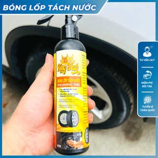 Xịt bóng lốp xe, dung dịch dưỡng đen bóng lốp xe ô tô, xe máy, xe tải KING WASH 250ml