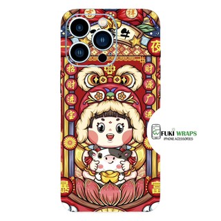 Tấm dán Skin Mặt sau - Ốp Lưng Thần Tài MS029 Dành cho 15 pro max,14 pro max,13 pro max,12 pro max- FukiShop