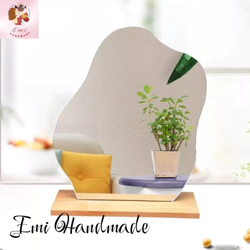 Gương đám mây/giọt nước/trái tim để bàn hot trend năm 2023-DIY