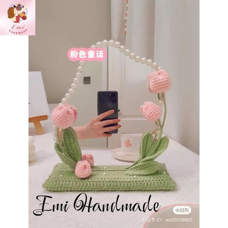 Gương đám mây/giọt nước/trái tim để bàn hot trend năm 2023-DIY