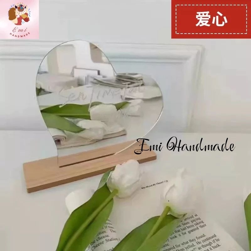 Gương đám mây/giọt nước/trái tim để bàn hot trend năm 2023-DIY