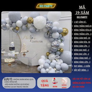 Sét bóng bay trang trí sự kiện sinh nhật lễ cưới hỏi khai trương đẹp sang trọng dễ làm DC PARTY mẫu mới nhất