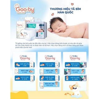 BỈM DÁN/QUẦN GOOBY PREMIUM CAO CẤP ĐẦY ĐỦ CÁC SIZE NB70/S56/M46/M60/L56/XL52/XXL48/XXXL38