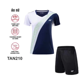 Áo Nữ thể thao 2025 chơi Cầu lông, Bóng chuyền, Bóng bàn, thể dục co giãn, thoáng khí, mẫu đẹp (TAN210)